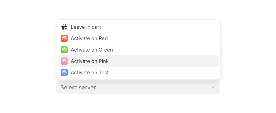 Cart Server Picker Example